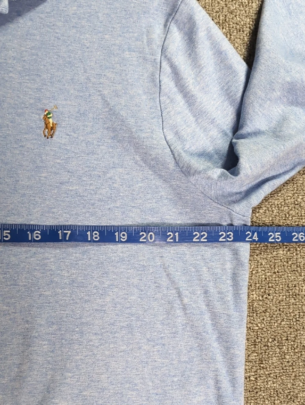Polo Ralph Lauren Classic-Fit Soft Cotton Long-Sleeve Shirt Size XL in Sky Blue
